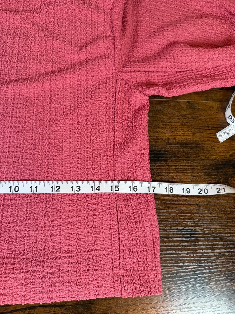 LOFT Pink Textured Knit Puff Sleeve Top Women’s Warm Cozy Office Casual Wear - Picture 7 of 11